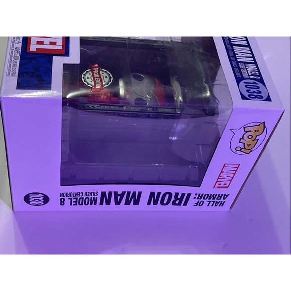 Funko Pop! Hall of Armor #1038 Iron Man Model 8 Silver Centurion Special Edition - Picture 7 of 10